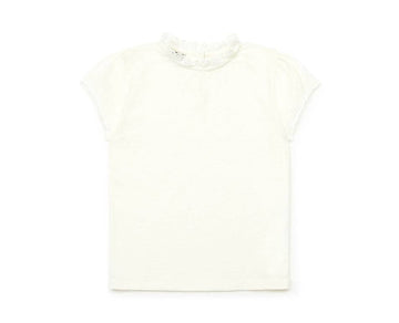 T-shirt met kant - creme - Bonton